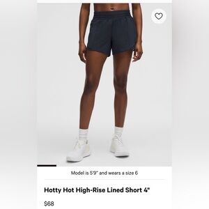 Lululemon Hotty Hot Navy Shorts